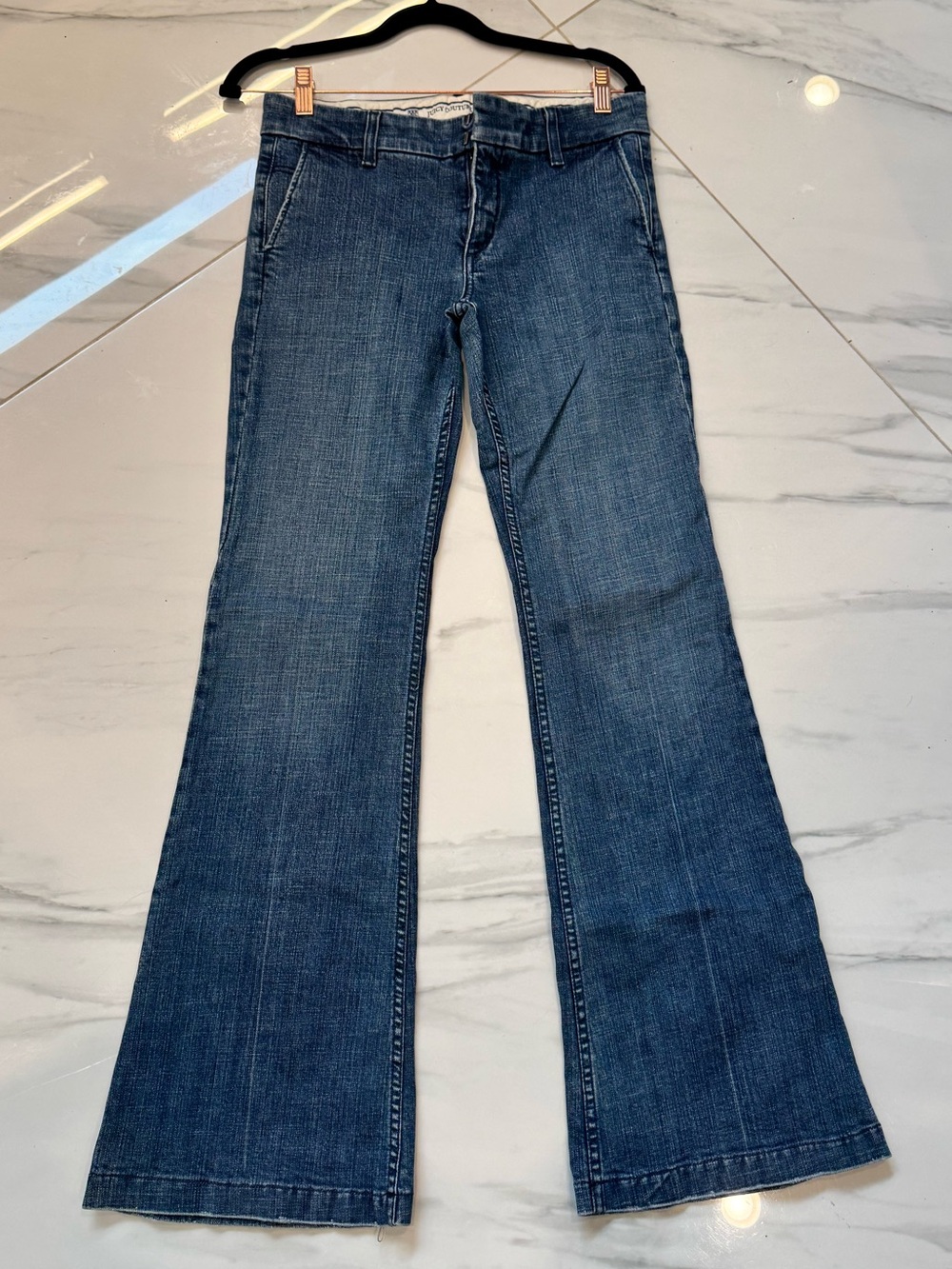 Juicy Couture Blue Flared Wide-Leg Jeans, Size 29